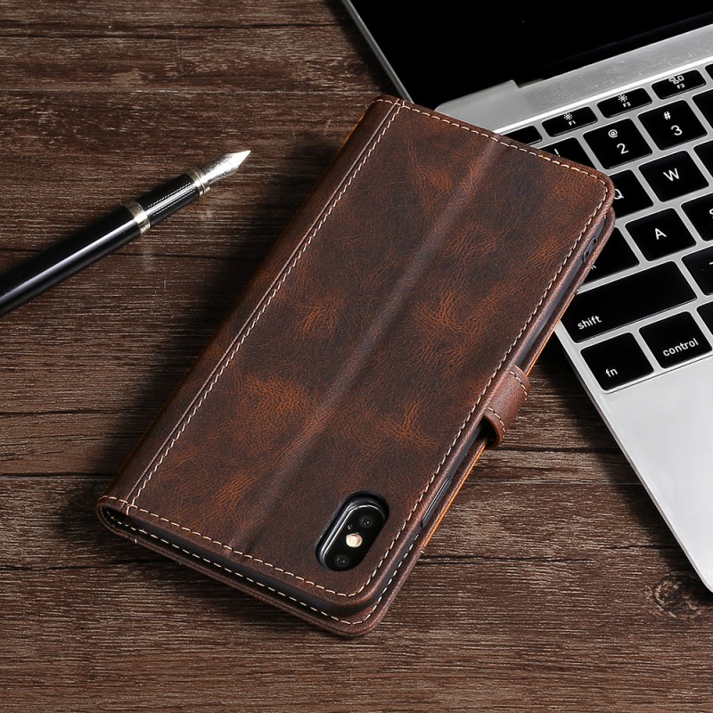 Flip Stand Leather Case for Apple